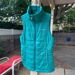 Columbia turquoise vest size S